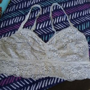 Pink Victoria's Secret Lace & jeweled bralette